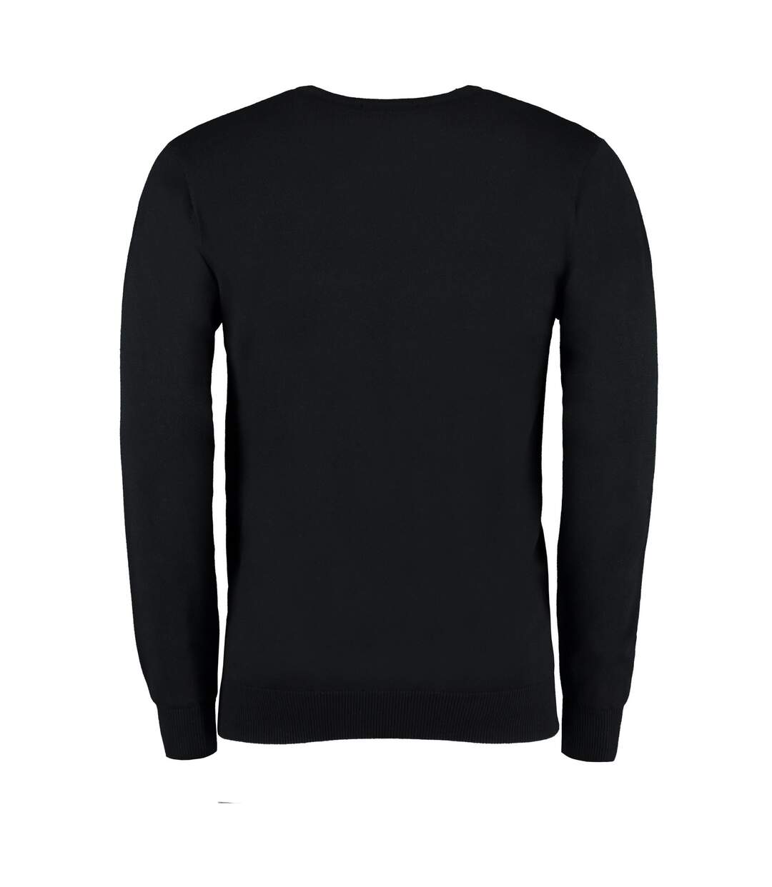 Mens arundel v neck long-sleeved jumper black Kustom Kit