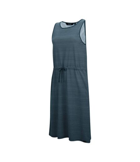 Robe Sans Manches À Taille Ajustable Motif/style À Rayures Amorie Femme Bleu Marine Blanc À Rayures Regatta