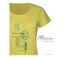 Tee-shirt Mayflower Dojo1 en coton jaune : l'éclat de la nature et son motif Herbier-4