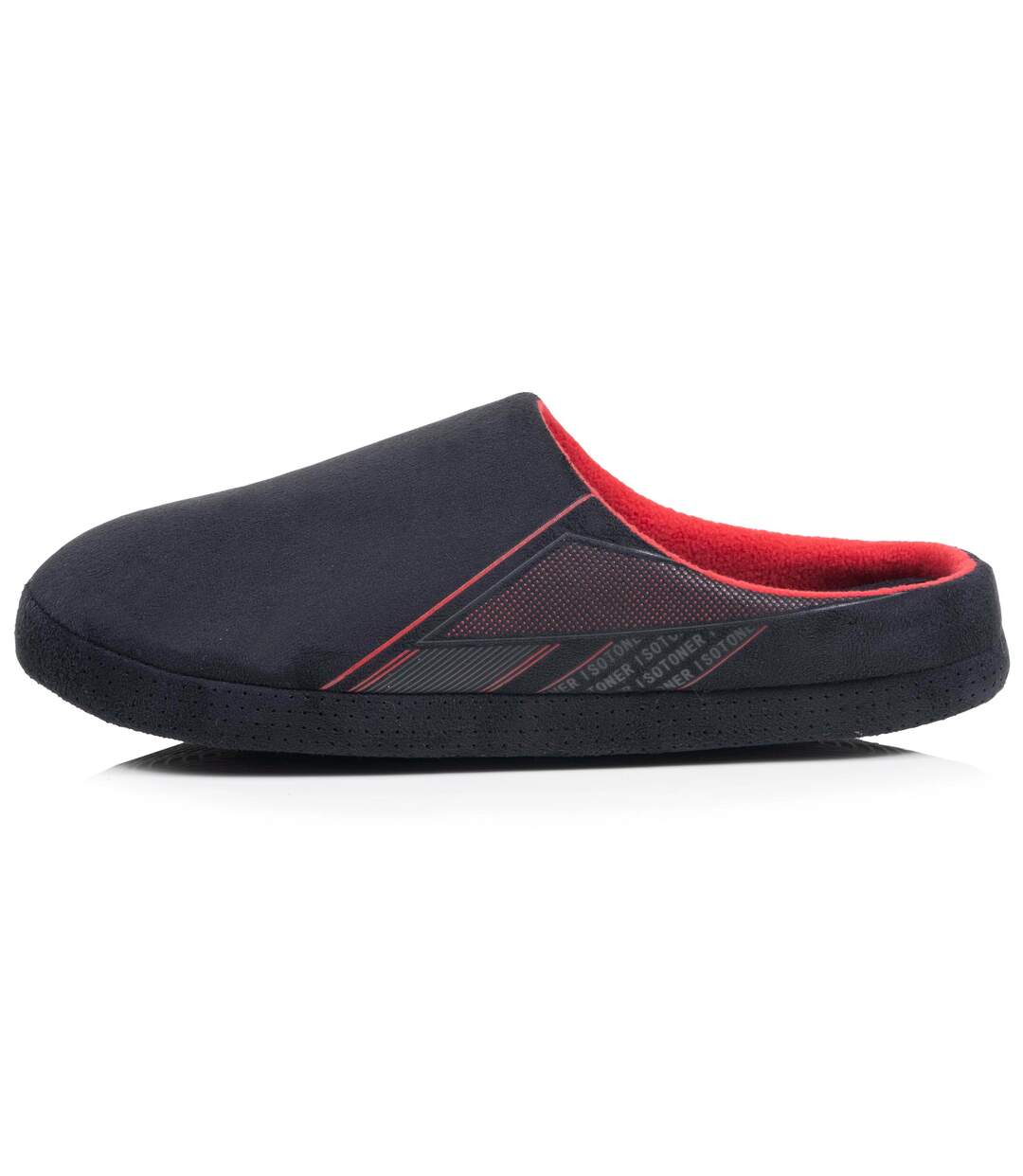 Isotoner Chaussons extra-light Mules homme suédine, semelle gomme ultra souple-3