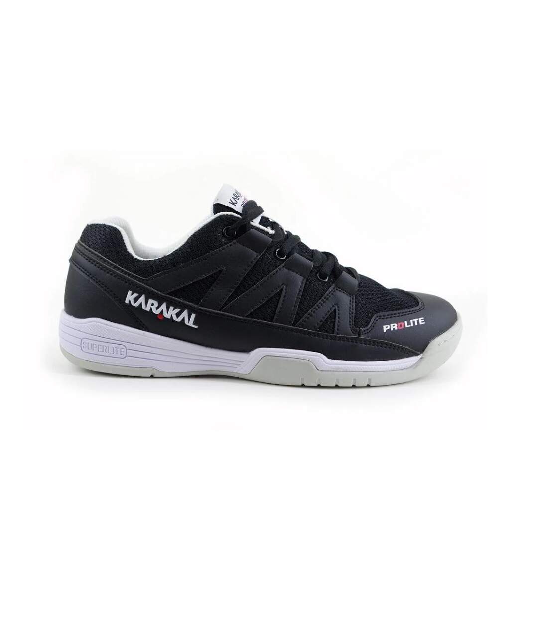 Karakal Mens Prolite Indoor Court Shoes (Silver/Black/Yellow) - UTCS766-2