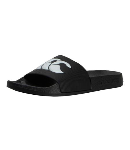 Mens Wide Sliders Black White Canterbury