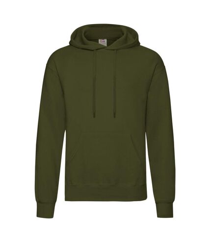 Fruit Of The Loom Unisex Adults Classic Hooded Sweatshirt (Classic Olive)