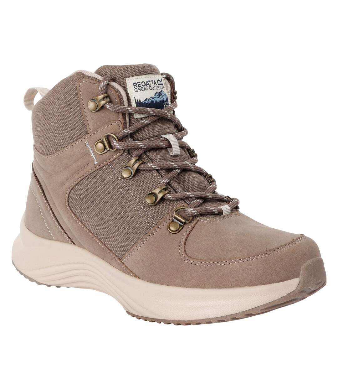 Chaussures Montantes De Marche Sambrook Femme Beige Regatta-1