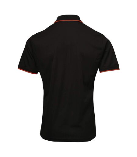 Polo hommes noir/rouge Premier Premier