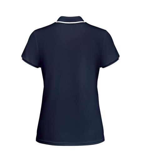 Polo tamil femme bleu marine / blanc Roly