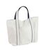 Courtside Tote Bag One Size Soft White French Navy Westford Mill-1