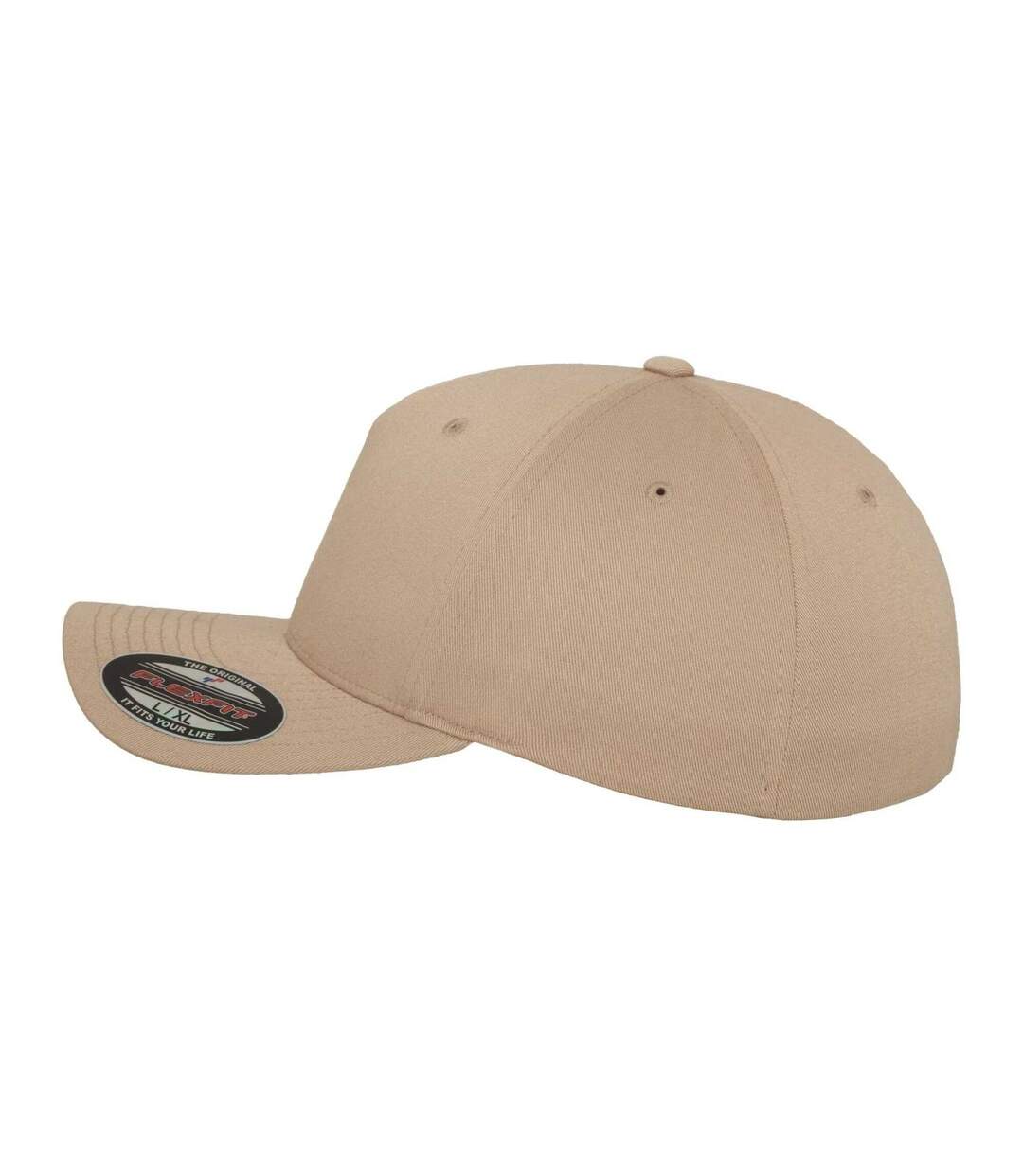 Casquette De Baseball Motif/style 5 Panneaux Marron Kaki Flexfit-3
