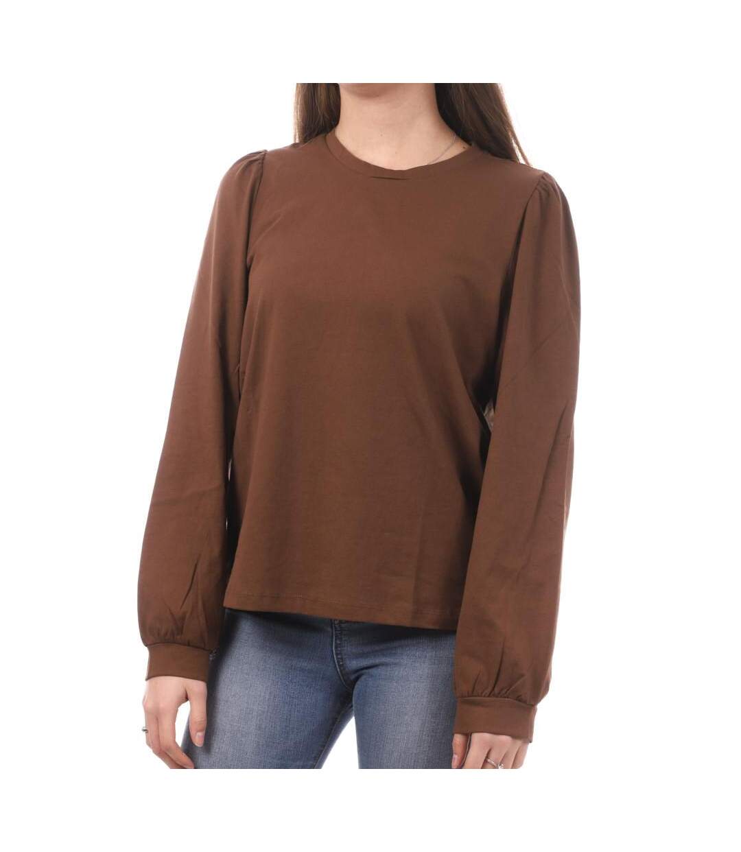 Blouse Marron Femme Vero Moda Kerry - M