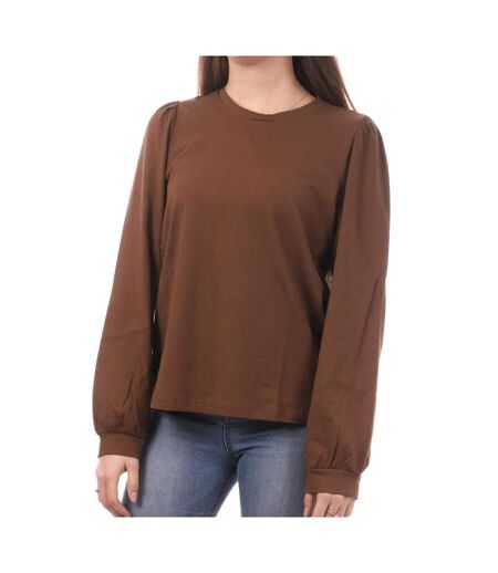 Blouse Marron Femme Vero Moda Kerry - L