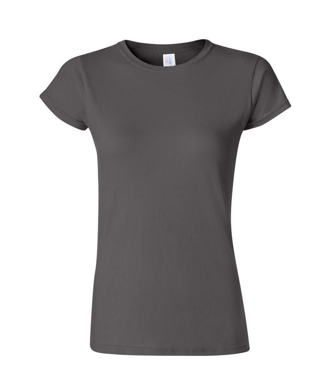 T-shirt À Manches Courtes Femmes Gris Foncé Gildan-1