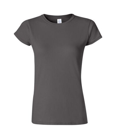 T-shirt À Manches Courtes Femmes Gris Foncé Gildan