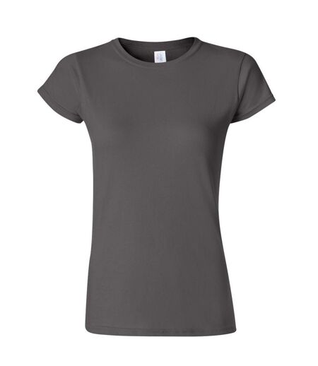 T-shirt À Manches Courtes Femmes Gris Foncé Gildan