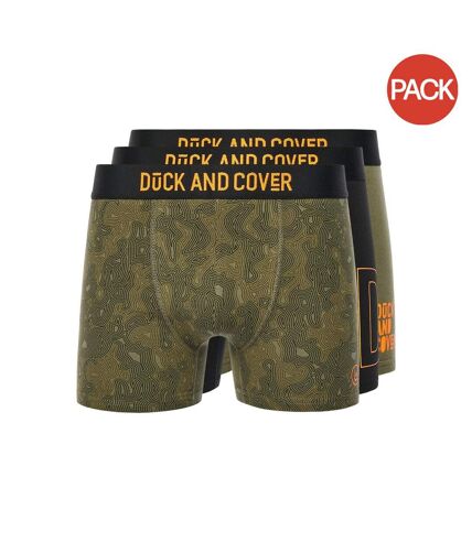 Pack of 3  Mens alizium boxer shorts  multicoloured Duck and Cover