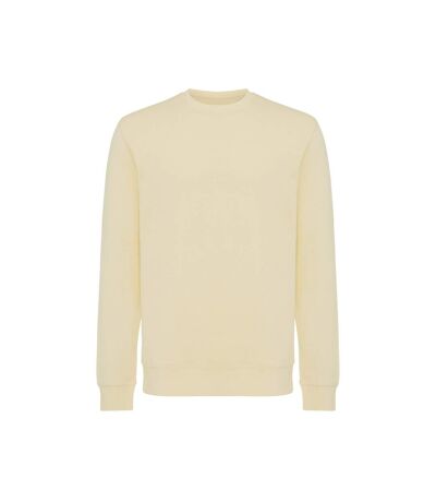Unisex adult etosha recycled cotton lightweight sweatshirt cream yellow Iqoniq