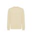 Unisex adult etosha recycled cotton lightweight sweatshirt cream yellow Iqoniq-1