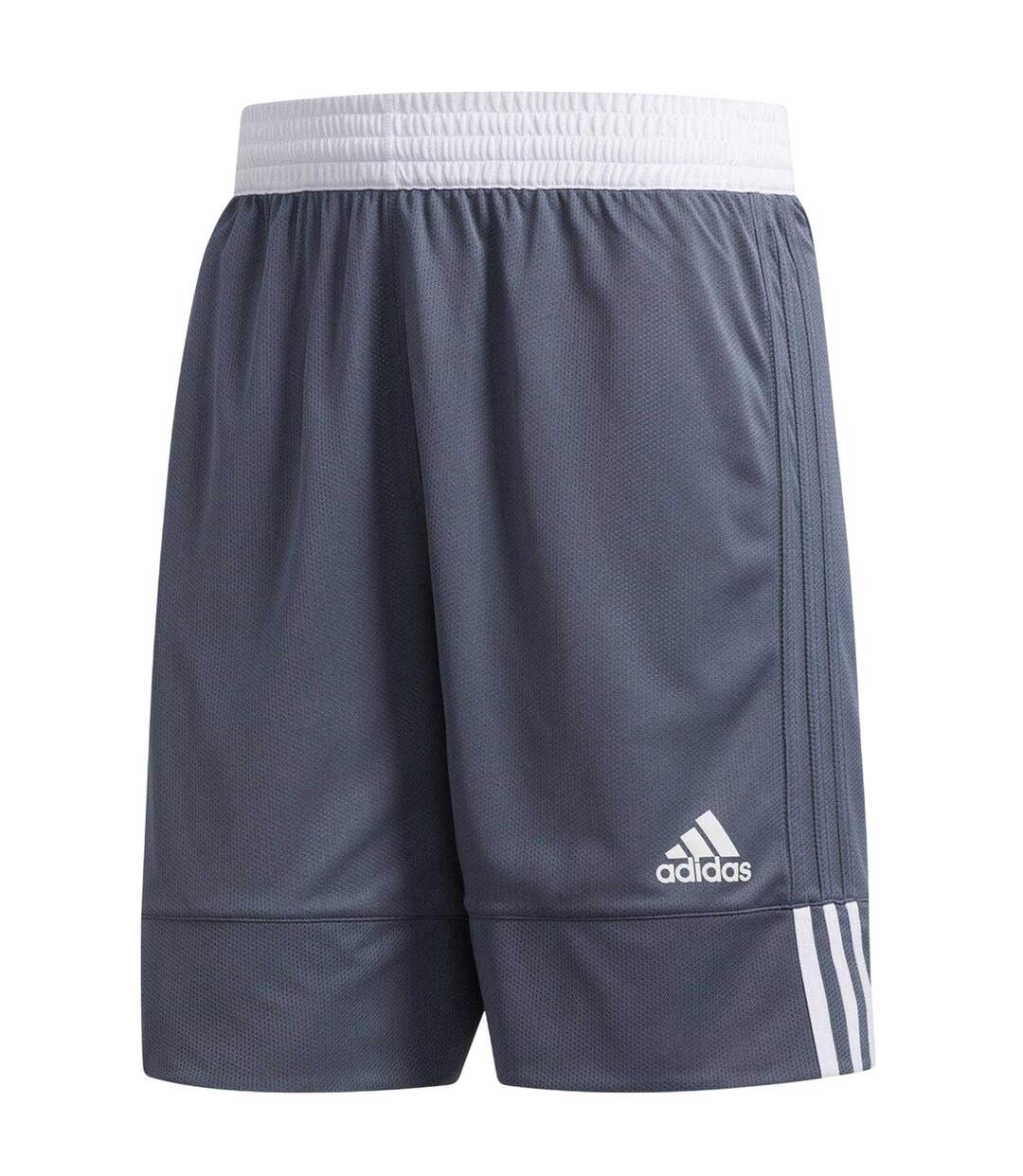 Short De Basket Motif/style Réversible 3g Speed Homme Gris Adidas-1