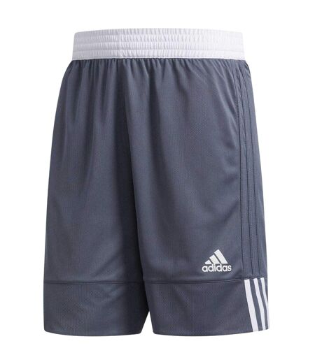 Short De Basket Motif/style Réversible 3g Speed Homme Gris Adidas