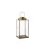 Lanterne Carrée en Métal Antique 48cm Bronze-1
