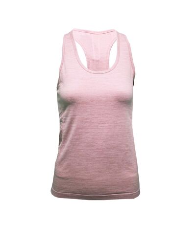 Womens/ladies multi sport melange seamless 3d vest light pink TriDri