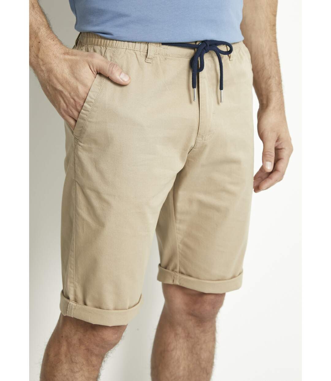 Bermuda coton ceinture élastiquée-4