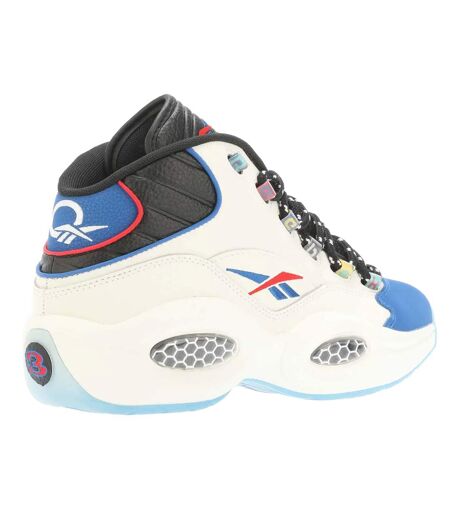 Baskets question mid homme noir / bleu Reebok