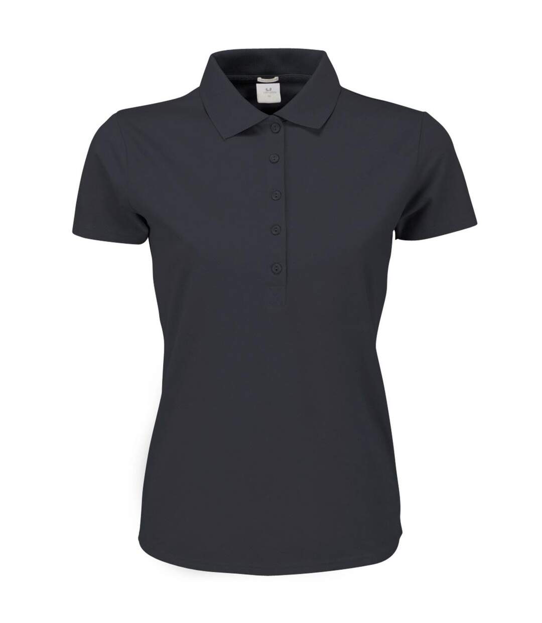 Polo À Manches Courtes Femmes Gris Sombre Tee Jays-1
