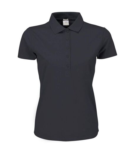 Polo À Manches Courtes Femmes Gris Sombre Tee Jays