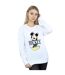 Disney Sweatshirt Femme/Ladies Mickey Mouse Letters (Blanc) - UTBI27160-2