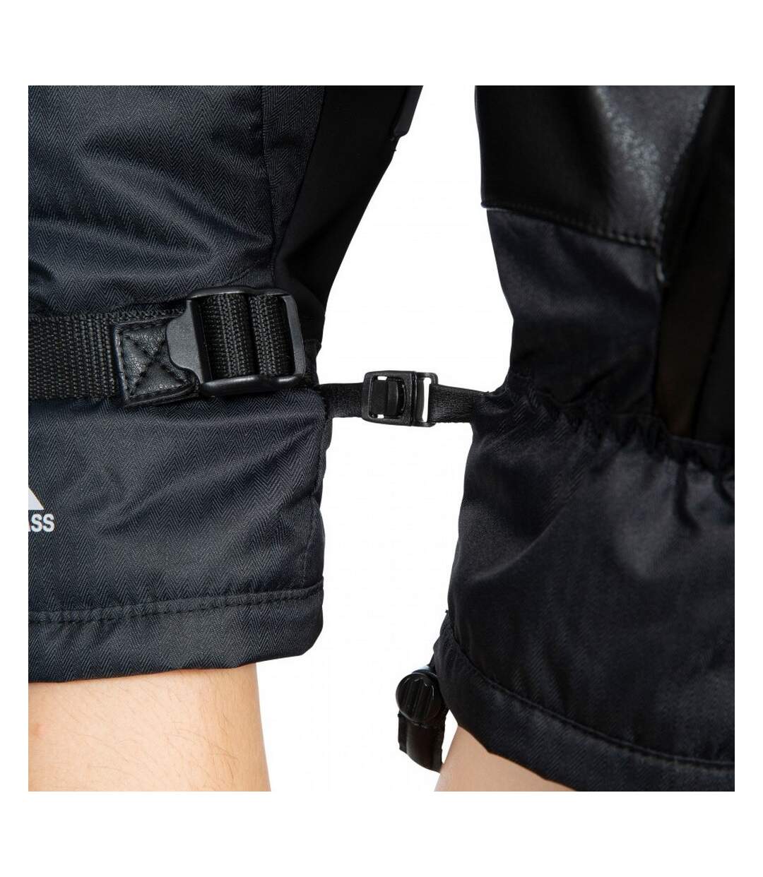 Unisex Adults Adarek Leather Ski Mitt Black Trespass-2