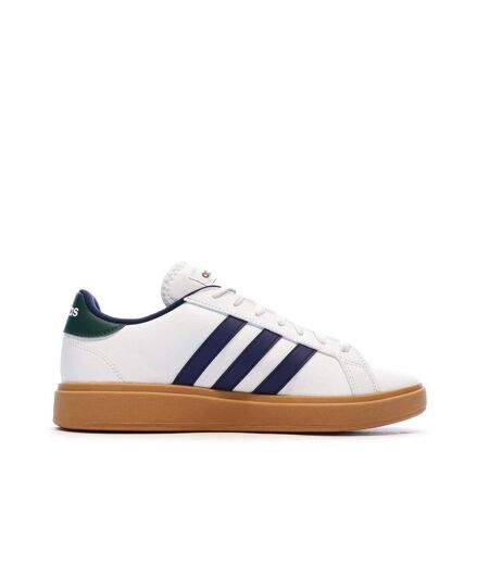 Baskets blanches/marines homme adidas grand court base 2.0