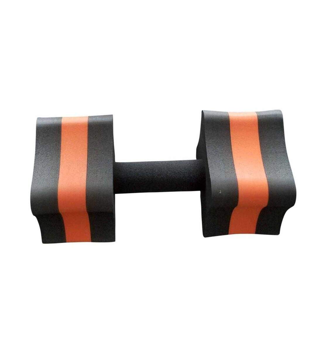 Foam Pool Dumbbell One Size Black Orange SwimTech-1