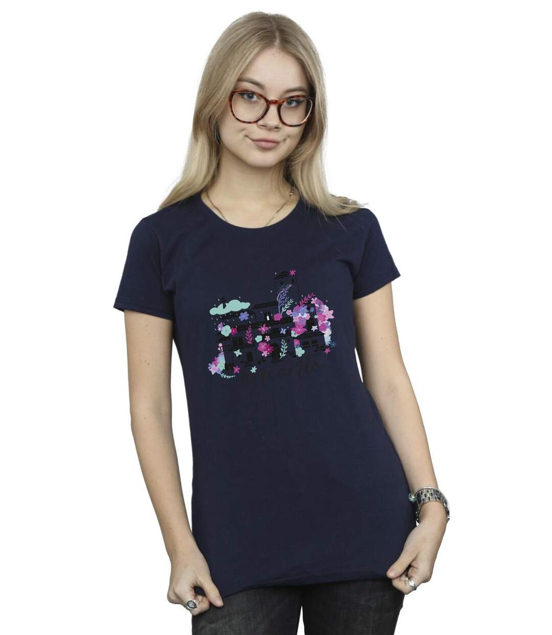 Disney T-shirt en coton Encanto Casita Femme/Femme (Bleu marine) - UTBI19570-2