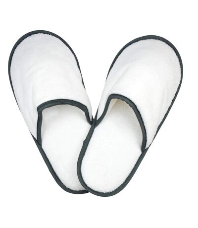 Chaussons Adulte Blanc Anthracite The One Towelling