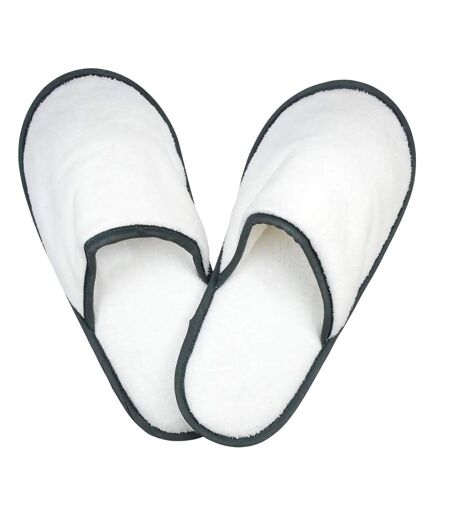 Chaussons Adulte Blanc Anthracite The One Towelling