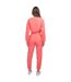Sweat court femme rose SikSilk-2