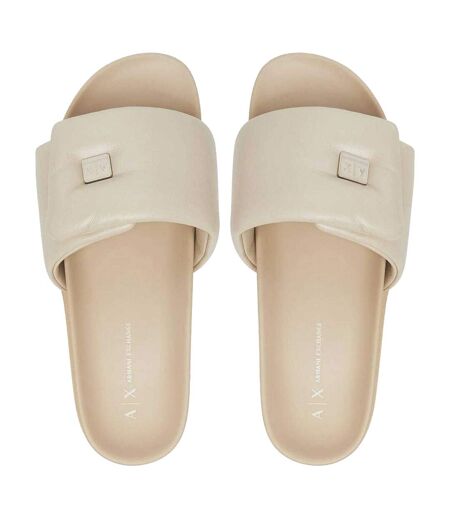Claquettes Femme Beige Armani Exchange
