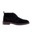 Mens Suede Flat Chukka Boots Black Pretty Green-1