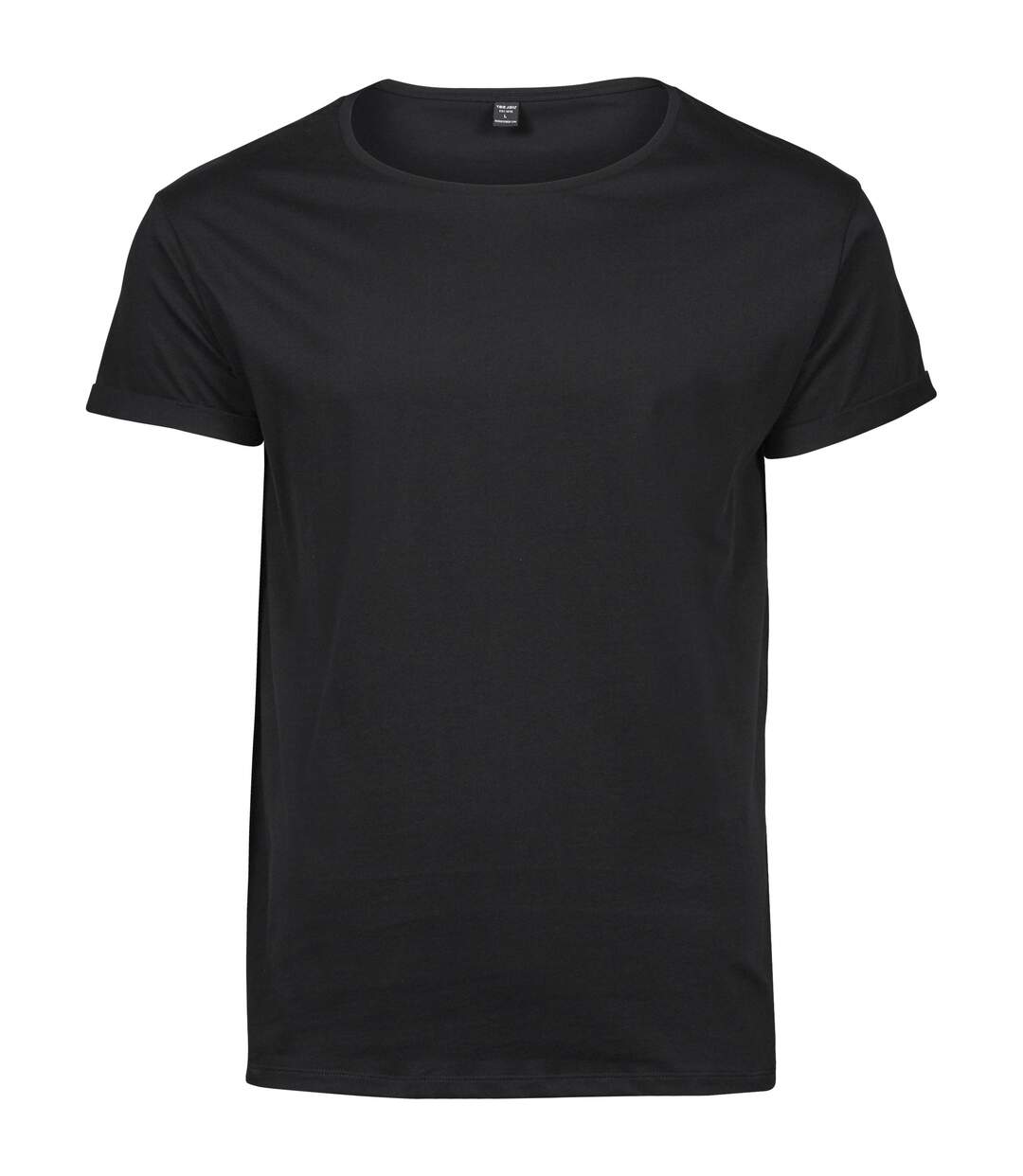 Mens roll-up t-shirt black Tee Jays