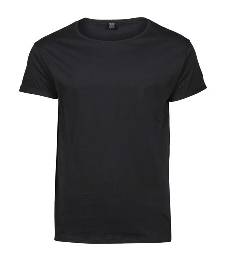 Tee Jays Mens Roll-Up T-Shirt (Black) - UTPC3437
