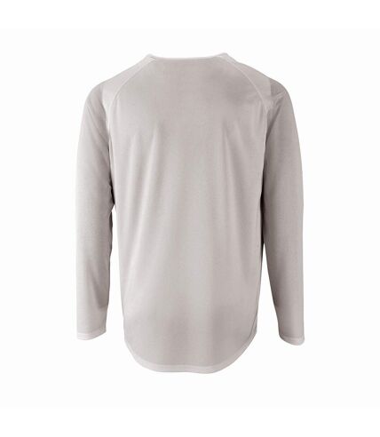 SOLS Mens Sporty Long Sleeve Performance T-Shirt (White) - UTPC2903