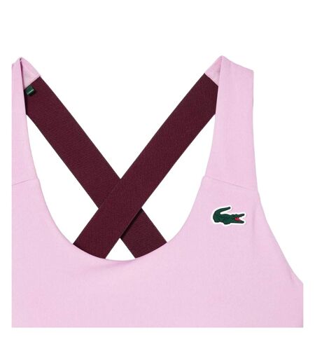 Womens/ladies Stretch Breathable Sport Bralette Pink Lacoste