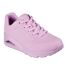 Womens/ladies Uno Stand On Air Pastel Trainers Lavender Skechers-4