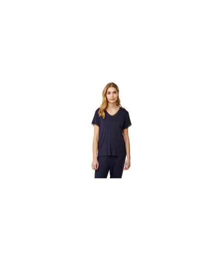 Haut De Pyjama Motif/style Bord À Dentelle Femme Bleu Sombre CCDK Copenhagen