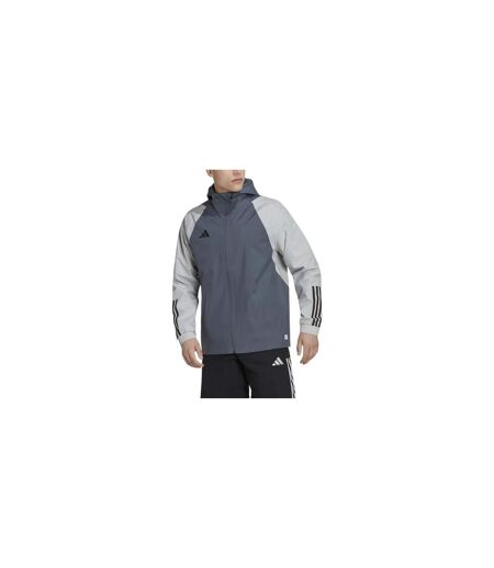 Mens Tiro 23 Competition All Weather Jacket Tiny Elm Grey Grey Adidas
