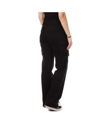 Pantalon Noir Femme Monday Premium Cargo - M