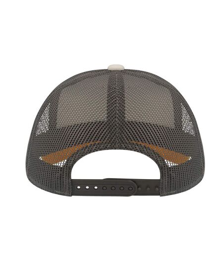 Casquette trucker rapper blanc / jaune / gris foncé Atlantis