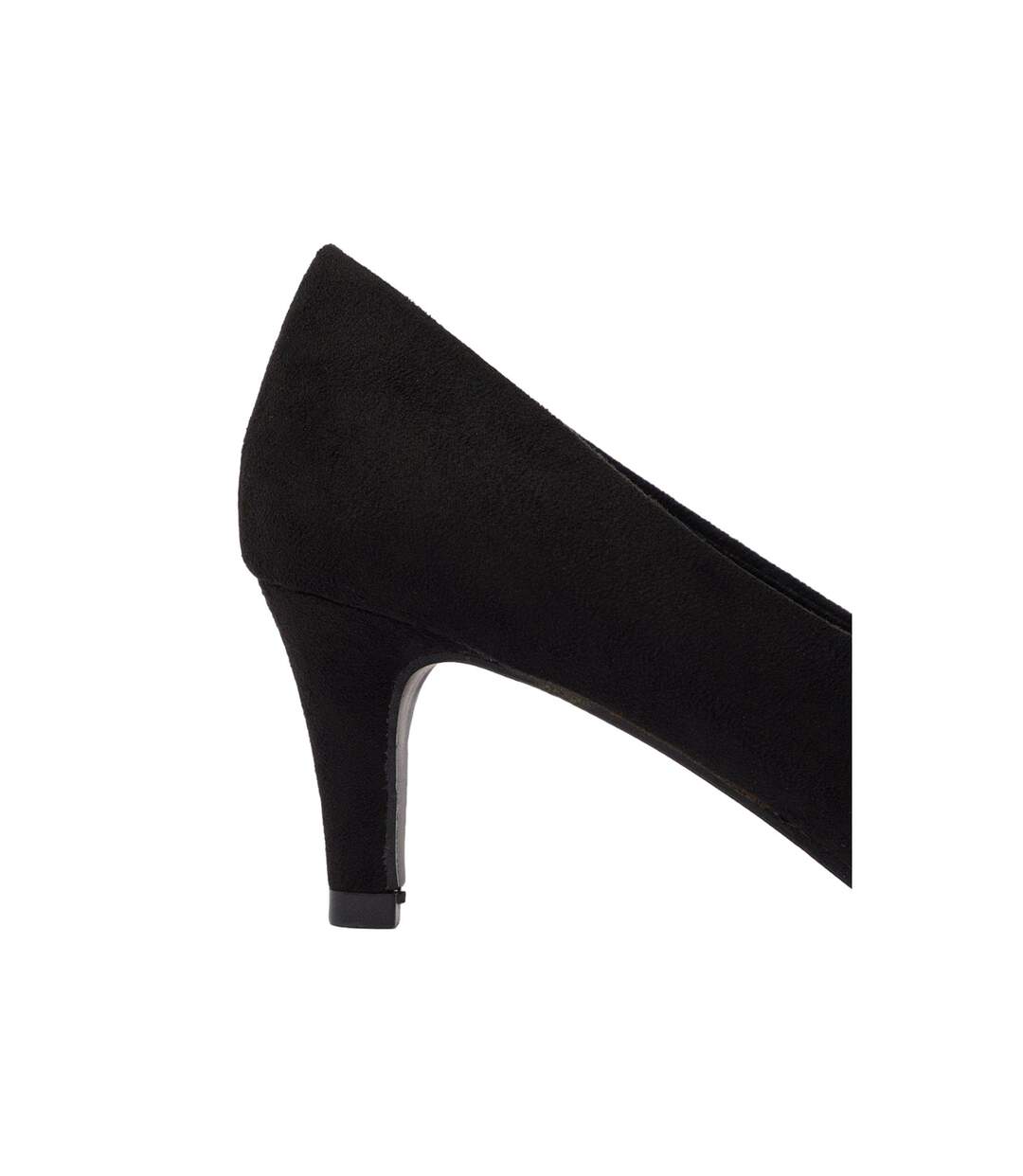 Womens/ladies Dora Kitten Heel Court Shoes Natural Black Dorothy Perkins-4