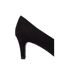 Womens/ladies Dora Kitten Heel Court Shoes Natural Black Dorothy Perkins-4