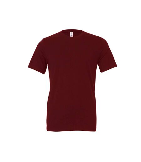 Adults unisex crew neck t-shirt maroon Bella + Canvas